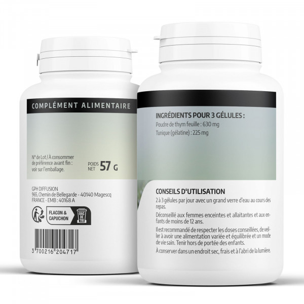 Thym - 200 gélules à 210 mg