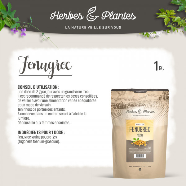 Fenugrec - 1 kg de poudre