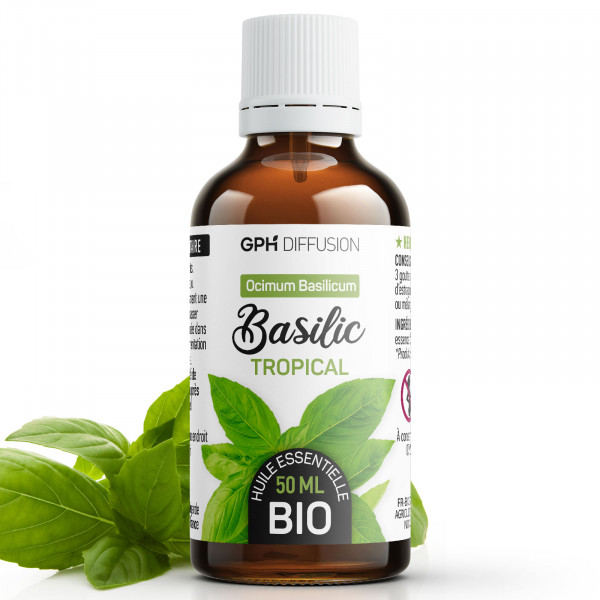Huile essentielle de Basilic Tropical Bio 10ml