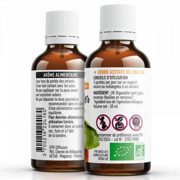 Huile essentielle de Petit grain Bigaradier Bio 