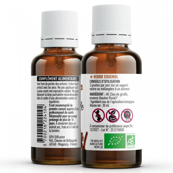 Huile Essentielle de Clou de Girofle Bio