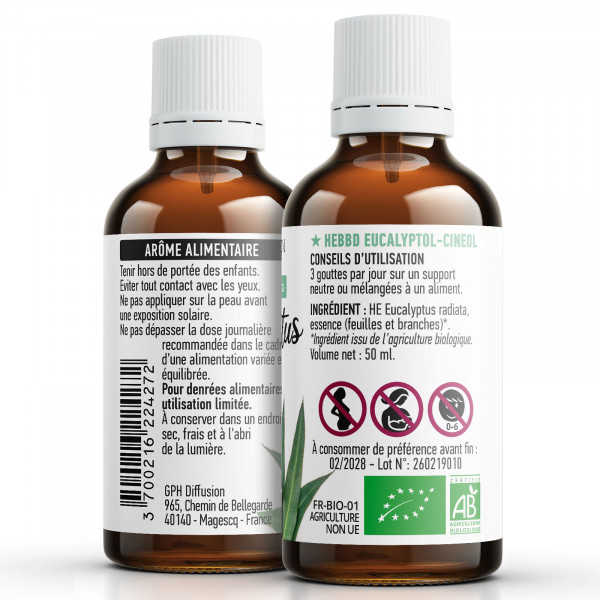 Huile Essentielle d'Eucalyptus Radiata Bio