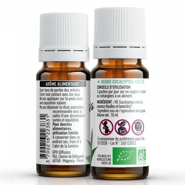 Huile Essentielle d'Eucalyptus Radiata Bio