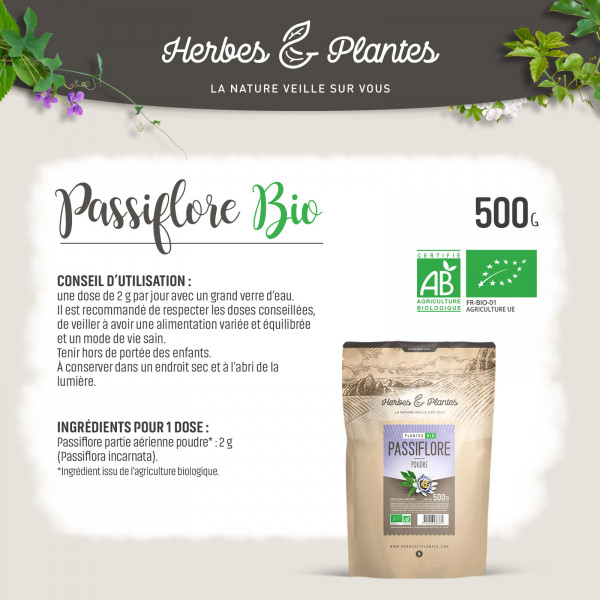 Passiflore Bio - 500gr de poudre