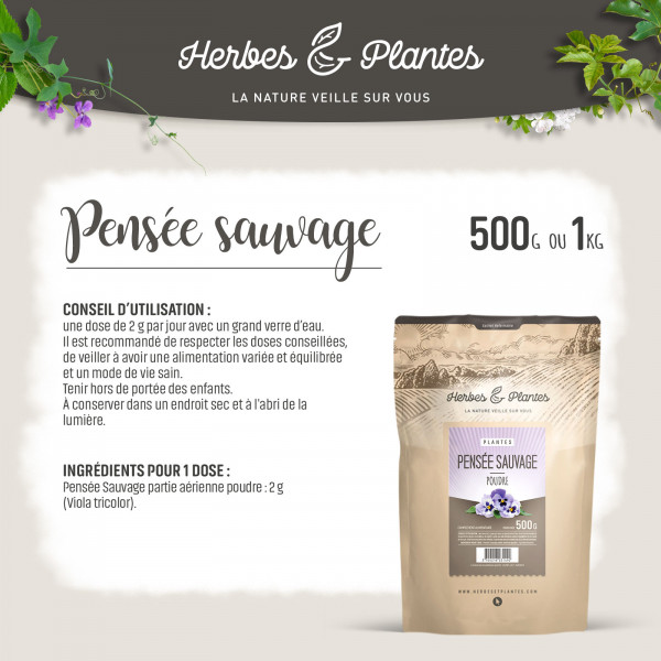 Pensée Sauvage - 1 kg de poudre