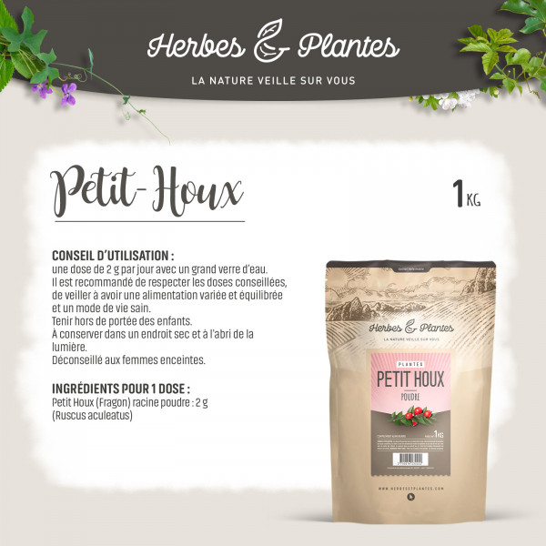 Petit Houx Frangon - 1 Kg de poudre