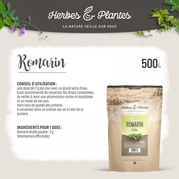 Romarin - 500 g de poudre