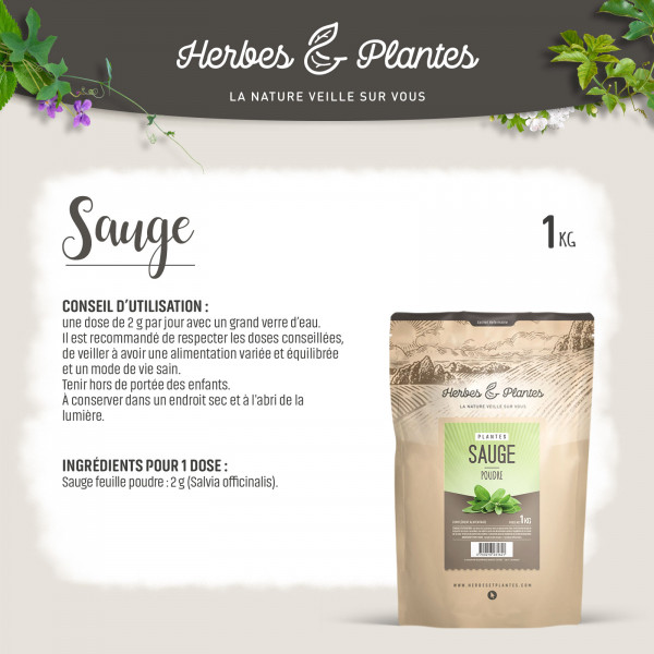 Sauge poudre 1KG