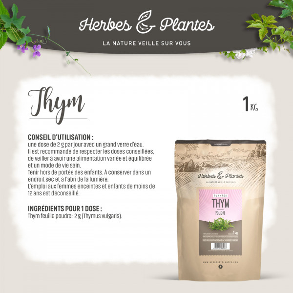 Thym - 1 Kg de poudre