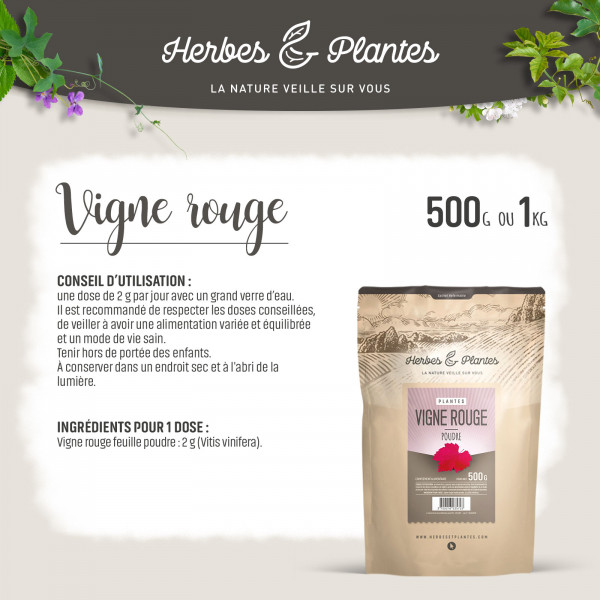 Vigne rouge Poudre 1kg