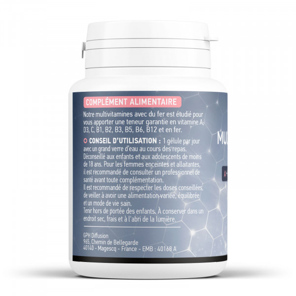 MultiVitamines et Fer - 60 gélules