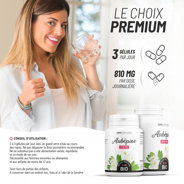 Aubépine biologique 270 mg