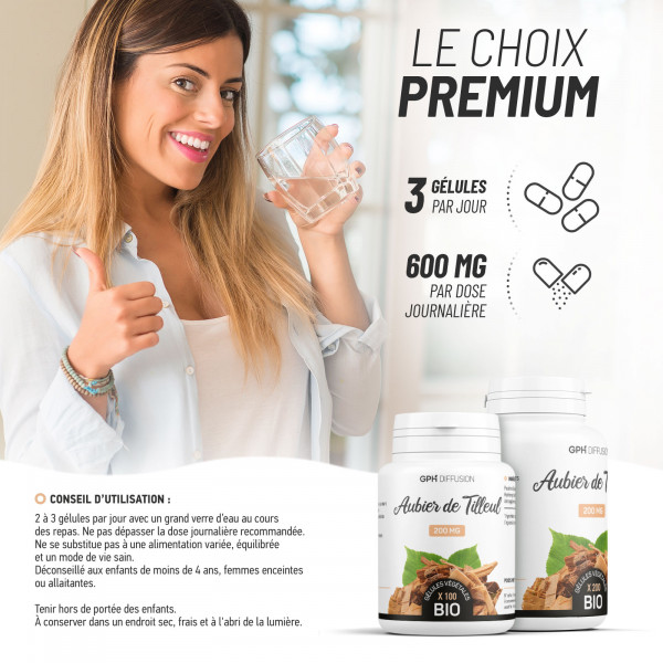 Aubier de Tilleul biologique 200 mg