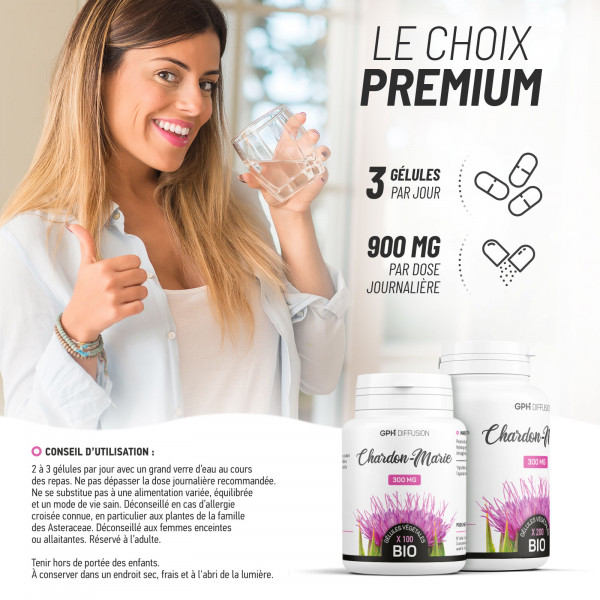 Chardon Marie biologique 300 mg