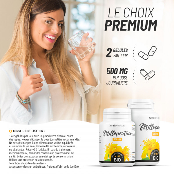 Millepertuis biologique 250 mg