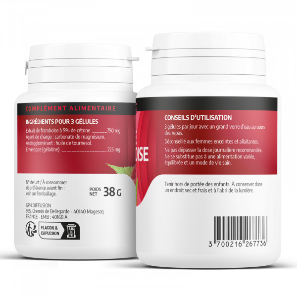 Cétone de Framboise - 250 mg - Orgaliane