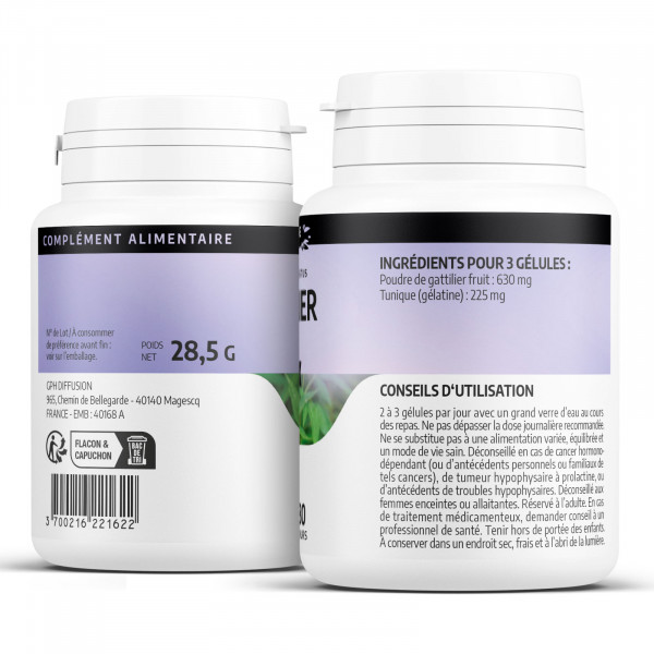 Gattilier - 210 mg - 200 gélules