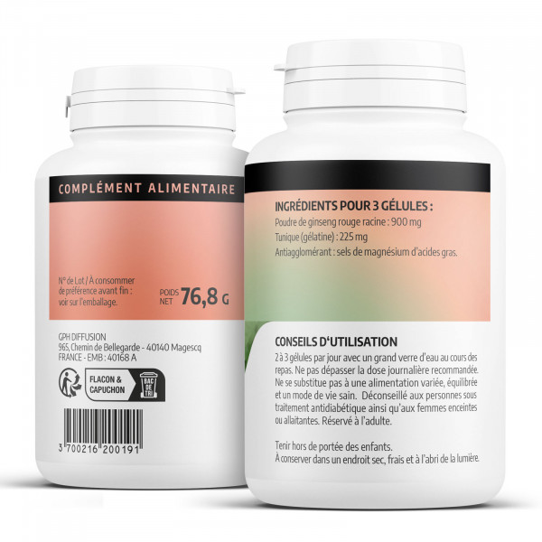 ginseng rouge 200 gélules 