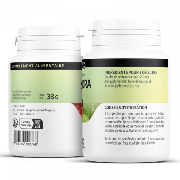 Schizandra 250mg - 200 gélules