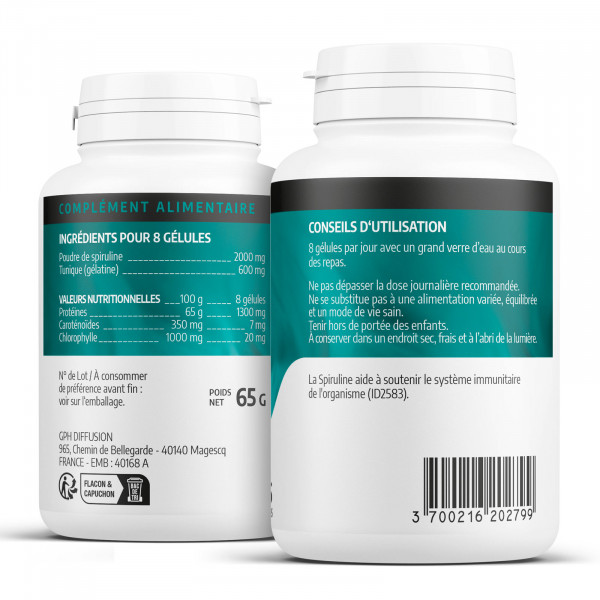 Spiruline - 200 gélules