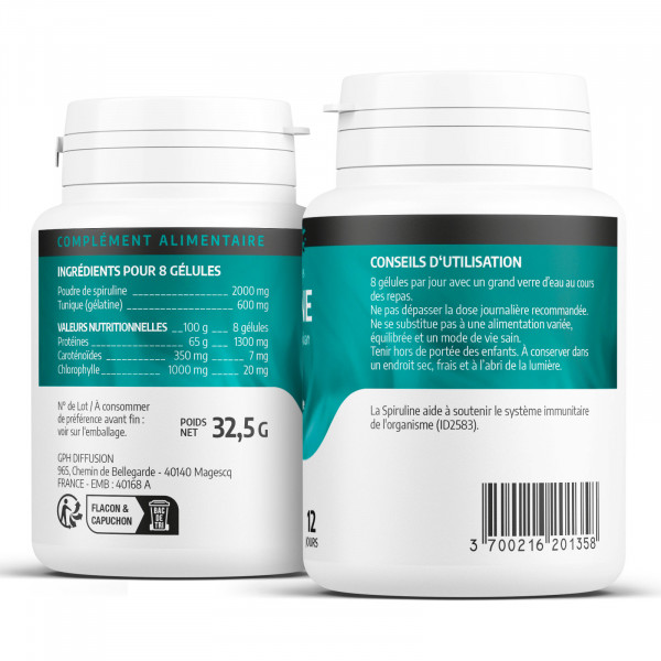 Spiruline - 200 gélules
