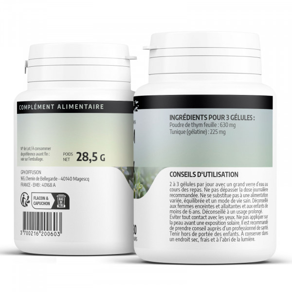 Thym - 200 gélules à 210 mg