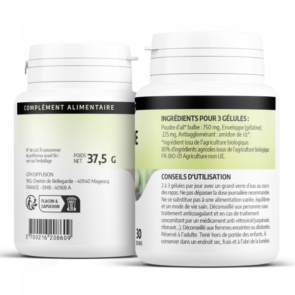 Complément alimentaire Ail - 200 gélules