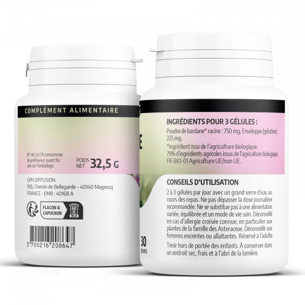 Bardane Ecocert 250 mg - gélules