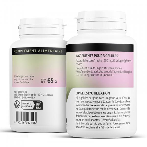 Bardane Ecocert 250 mg - gélules