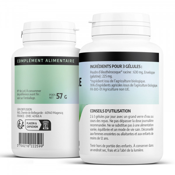 Eleuthérocoque Bio 210 mg - 200 gélules