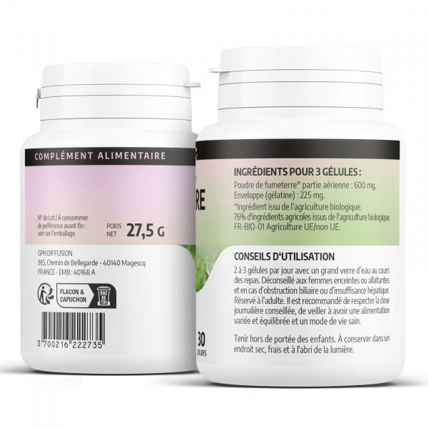 Fumeterre Ecocert 200 mg - gélules