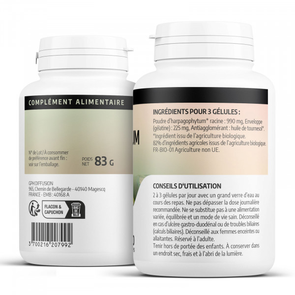 Harpagophytum bio - 200 gélules