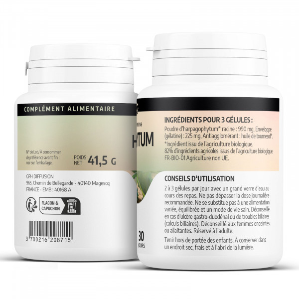 Harpagophytum bio - 200 gélules