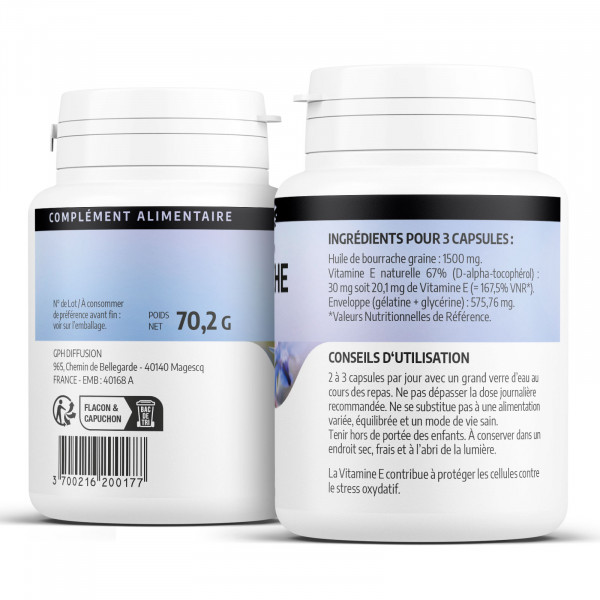 Bourrache 500 mg - capsules