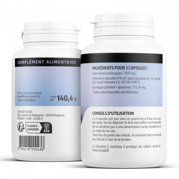 Bourrache 500 mg - capsules