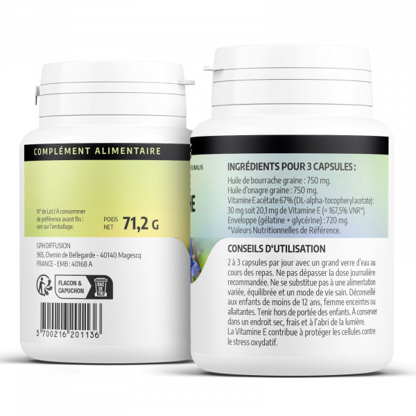 Bourrache Onagre - 500 mg - capsules