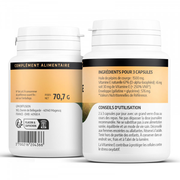 Huile de Pépins de Courge - 200 capsules