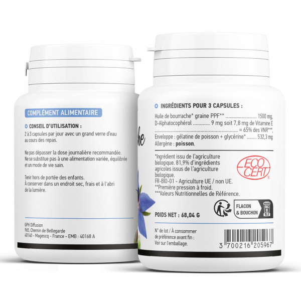 Bourrache Bio - capsules à 503 mg