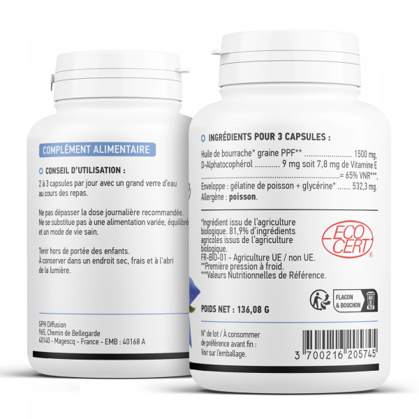 Bourrache Bio - capsules à 503 mg