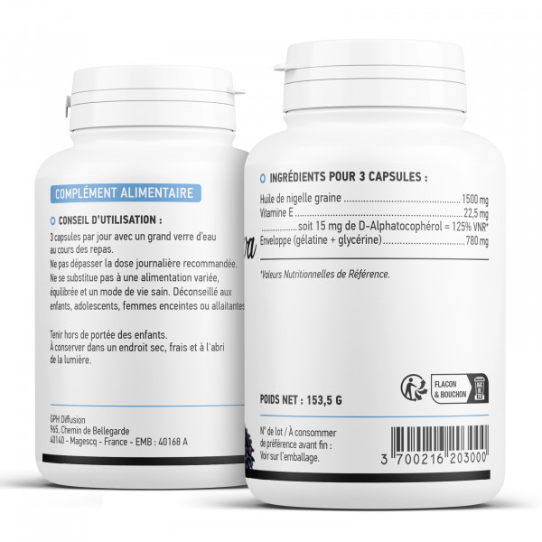 Nigella sativa - 500 mg - GPH
