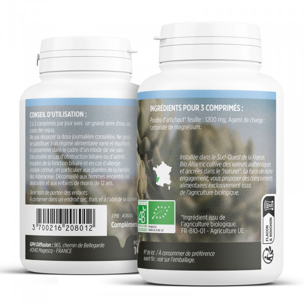 Artichaut Bio 400 mg - comprimés