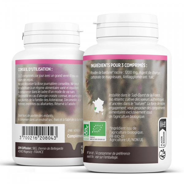 Bardane bio- 400mg - 200 comprimés