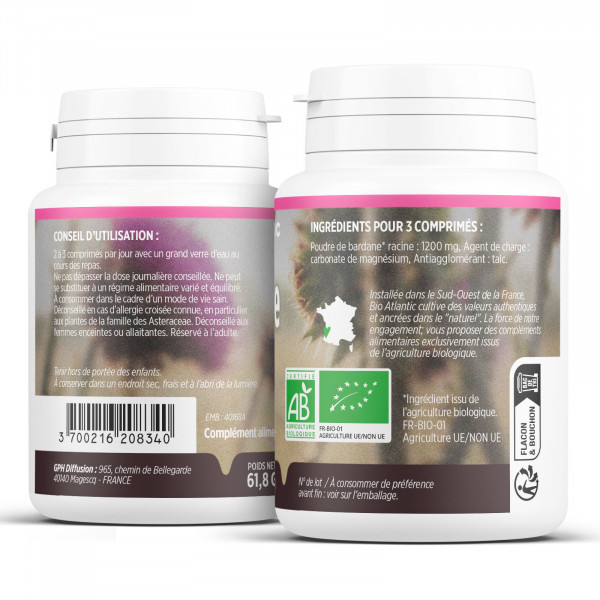 Bardane bio- 400mg - 200 comprimés