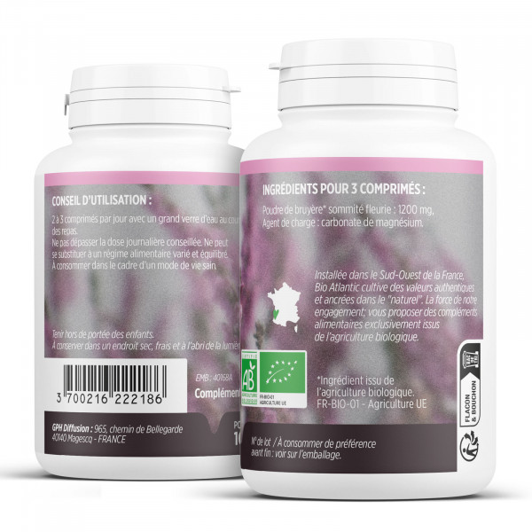 Bruyère Bio - 400 mg - 200 comprimés
