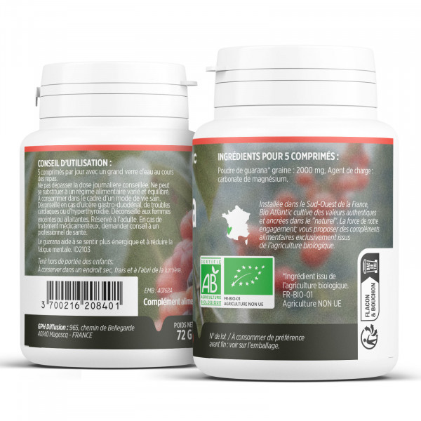 Comprimés Bio - Guarana
