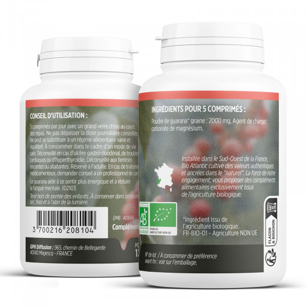 Comprimés Bio - Guarana