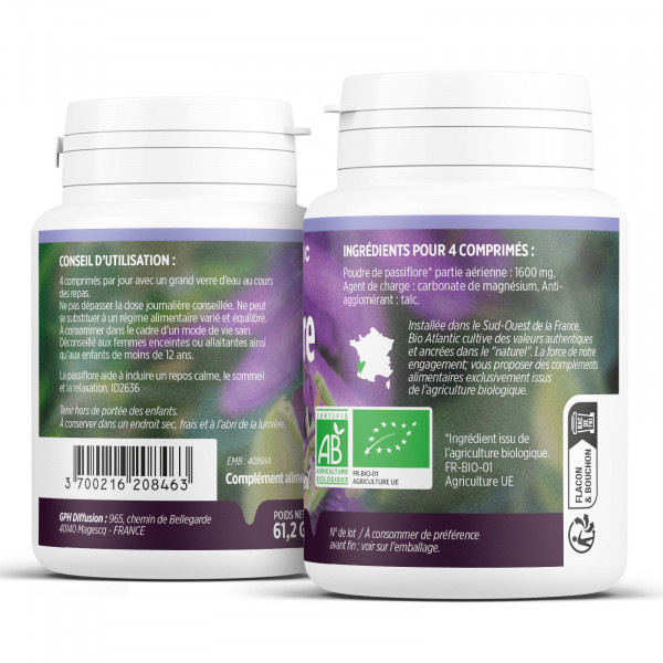 Passiflore Bio 400 mg - comprimés