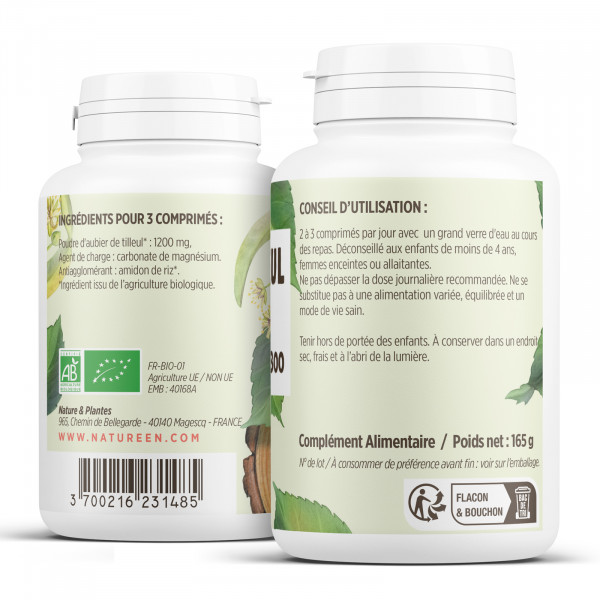 Aubier de Tilleul Bio - 300 comprimes 400mg