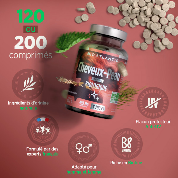 Cheveux / Peau Bio - 403mg