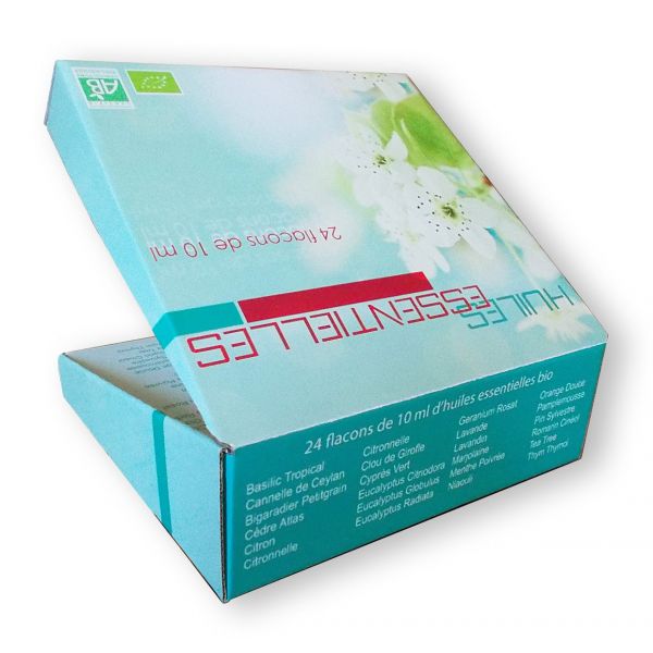 Coffret de 24 Huiles Essentielles Bio